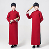 相声服装儿童演出服中国风长衫大褂男女童复古民国风元旦表演