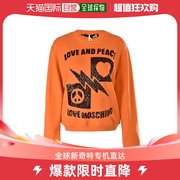 香港直邮Moschino奧莉佛SS23女士卫衣橙色圆领W630627-4068-AJ66
