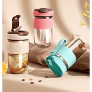 夏季高颜值s随行杯，tritan咖啡杯塑料，水杯家用吸管两用杯子