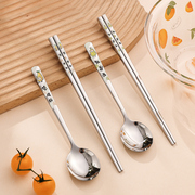 筷勺套装高颜值一人，一筷专人专用不锈钢儿童，餐具筷子网红勺子调羹