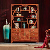 刺猬紫檀博古架花梨木多宝阁中式全实木置物柜红木，古董架隔断客厅