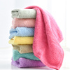 6条超吸水珊瑚绒小方巾毛巾帕子女小块毛巾方巾搽手巾正方形四方