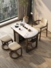 新中式阳台小茶桌实木泡茶台禅意简约茶桌椅组合家用喝茶桌