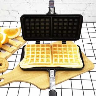 家用燃气华夫饼模具蛋糕面包华夫饼机烤盘双面不沾锅烘培格子饼机