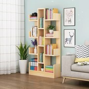 实木书架落地简约现代全实木，客厅转角多层置物架学生卧室书柜创意