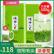 茶叶2023新茶信阳毛尖雨前嫩芽高山绿茶浓香型自己喝春茶散装500g