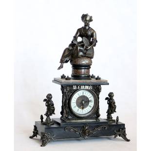 仿古钟表古典座钟机械，钟工艺钟表，欧式发条钟表铜铸理石钟