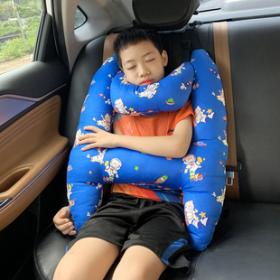 儿童车上睡觉神器汽车抱枕头，护颈枕头护肩套车载后排安全带防勒脖