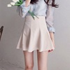 韩国女装东大门夏装款新半身裙纯色，喇叭裙高腰，大码a字短裙百褶裙