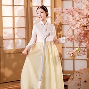 朝鲜族服少数民族舞蹈演出服女喜庆结婚礼服日常改良韩服写真