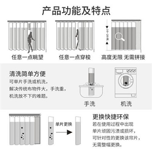 网红智能梦幻窗帘垂直帘阳台客厅办公室隔断帘手动电动竖百叶窗帘