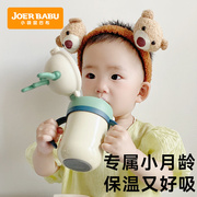 保温杯儿童吸管宝宝学饮杯婴儿鸭嘴6个月以上幼儿园喝水杯2岁水壶