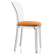 透明椅欧式亚克力休闲创意软包餐椅，简约现代塑料水晶靠背化妆椅子