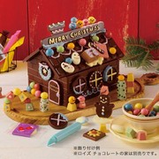 日本北海道Royce圣诞限定巧克力之家diy森林小屋礼盒整套小房