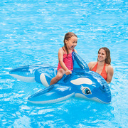 intex58523水上蓝鲸海豚坐骑，成人宝宝戏水座骑大号，充气游泳圈玩具