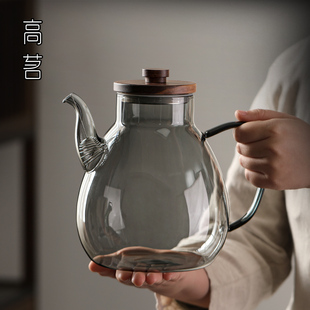 加厚耐高温玻璃茶壶大容量家用水壶，专用懒人大号，冲茶带过滤泡茶器