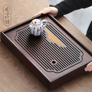 竹长方形茶盘家用2021简易托盘实木茶具干泡小型储水式小茶台