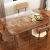 软玻璃桌垫蕾丝印花防水防油塑料pvc透明餐桌，垫水晶板茶几桌布
