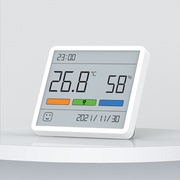 杜克TH1时钟温湿度计居家百搭便携断电记忆可贴可立大屏显示摆件