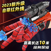 蜘蛛侠吐丝发射器手套儿童黑科技玩具男孩手腕喷射器软弹超人英雄