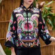 唐装中国风女装中式上衣重工刺绣，小衫复古旗袍，汉服高端民族风外套