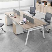 职员办公桌椅组合简约现代双人四人位办公室创意，办公家具员工卡位