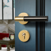 美式简约陶瓷门锁分体锁室内锁 欧式仿古卧室门锁执手锁 实木门锁