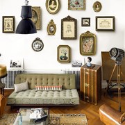 欧式轻奢复古照片墙，o客厅卧室小众艺术，装饰画组合背景墙相框挂画