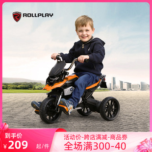 美国rollplay如雷儿童三轮脚踏车宝马骑行摩托车2-5岁自行车玩具