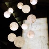 单头后现代全铜西班牙云石球球床头吊灯复式楼挑高跃层楼餐厅书房