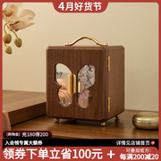 木质首饰盒收纳盒高档精致2025年新款饰品盒子新婚结婚生日礼物