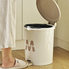 垃圾桶带盖家用翻盖厕所卫生间，厨房卧室客厅脚踏式，有盖脚踩大容量