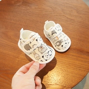 婴儿凉鞋0-6-12月婴幼儿步前鞋，春秋一岁宝宝学步鞋软底，布鞋子(布鞋子)不掉