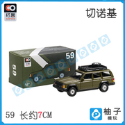 拓意出品北京吉普切诺基警车合金汽车模型汽车玩具JEEP切诺基车模