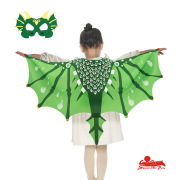 儿童恐龙表演服饰翅膀面具演出道具男童翼龙幼儿园走秀讲故事玩具