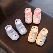 春秋冬季婴儿鞋0-6-12月婴幼儿，鞋袜宝宝学步鞋软底布鞋子(布鞋子)不掉一岁