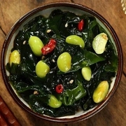 藻豆恋毛豆裙带菜1000g 浩和麻辣日式海藻沙拉即食裙带菜即食小菜