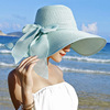 草帽女沙滩夏天防晒海边度假出游百搭ins夏季超大帽檐遮阳太阳帽