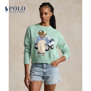 Ralph Lauren/拉夫劳伦女装 24夏宽松版Polo Bear棉针织衫RL25534