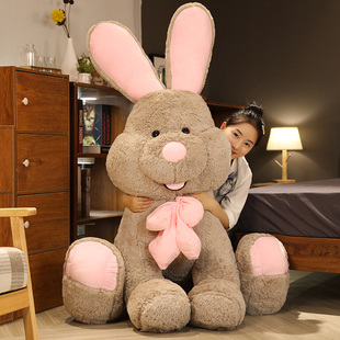 邦尼兔毛绒玩具女孩，超大号美国兔子玩偶公仔，布娃娃女生可爱床上