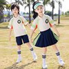 小学生班服夏装裙子运动会韩版三件套运动短裤夏季套装，经典衬衣