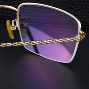 18k黄金眼镜架男士商务，眼镜框私人定制送礼近视眼镜架高档定制
