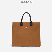 XIAOZON原创托特包手提包磨砂通勤包女大容量包包小众单肩斜挎包