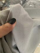 罕货真丝树皮缎高级灰色布料面料丝绸面料宽幅22姆米