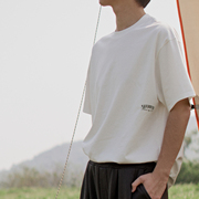 naturistic基础t恤日系，打底短袖纯色cityboy美式复古圆领山系