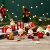 圣诞小动物创意树脂摆件圣诞兔雪人老人麋鹿桌面家居客厅装饰
