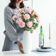 现代简约落地白色陶瓷，花瓶创意客厅插花干花，器家居装饰品花艺摆件