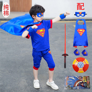 超人衣服儿童蜘蛛侠男童套装，cospleay服装童话，人物幼儿园角色扮演