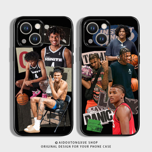 适用于杰伦格林iphone13苹果11promax创意nba，个性civi3小米12男华为nova7黑色手机壳vivox80魅族20oppofindx5