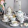 欧式骨瓷茶具杯具咖啡具套装英式下午茶，咖啡杯子高档轻奢结婚送礼